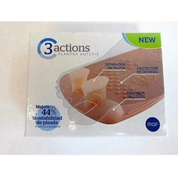 MAF PLANTAR ANTEPIE 3 ACCIONES: SEPARADOR DEDOS+PROTECTOR METATARSAL+EXTENSOR DEDOS 1 PAR
