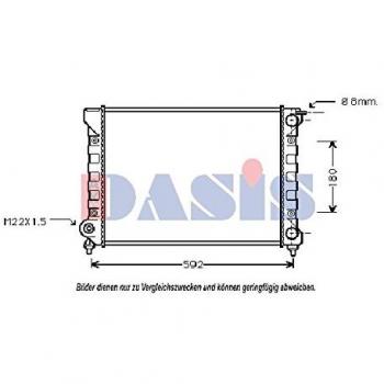AKS Dasis 040210N Radiador, refrigeración del motor