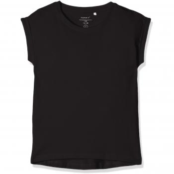 NAME IT Nkfvilda SS Top Noos, Camiseta para Niñas, Negro
