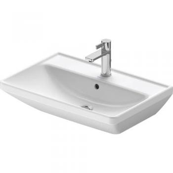 Lavabo Duravit D-Neo 65x44 cm, con 1 agujero para grifo y desagüe, color blanco