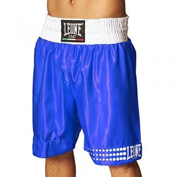 Leone 1947 Unisex Boxing Shorts, Blue and White, Size L