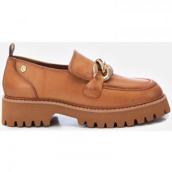 Carmela 161061 Mocasines de Piel para Mujer, Color Camel