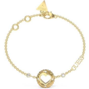 Pulsera Guess Rolling Hearts de Acero Dorado JUBB03344JWYGS