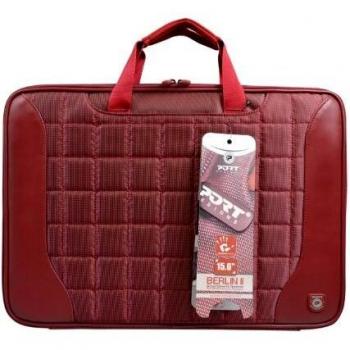 Port Designs Berlin II - Funda para portátil de 15.6, color rojo