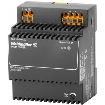 Fuente de alimentación Weidmüller PRO INSTA 30W 5V 6A para carril DIN