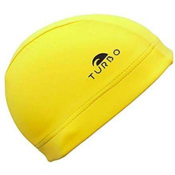 Gorro de lycra Turbo banda ancha amarillo