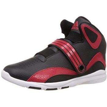 adidas BB Fun K Zapatillas de baloncesto, Unisex infantil, Negro / Rojo / Blanco, 38