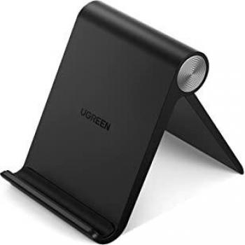 UGREEN Soporte Móvil Mesa Plegable, Atril Móvil Soporte Teléfono Móvil Multiángulo Ajustable Compatible con iPhone 13 Pro, 13, 12 Pro , Galaxy S21, S10, Note 20, Xiaomi Redmi Note 10 Pro/Note 9 Pro