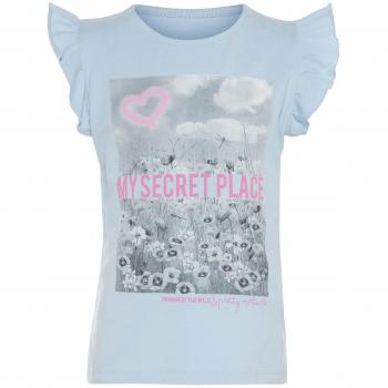 Name It - Camiseta de Manga Corta - para niña Azul Azul 80 cm