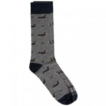 Calcetines de Hombre Silbon Doggy Gris