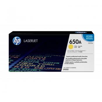 Cartucho de tóner original HP LaserJet 650A amarillo CE272A