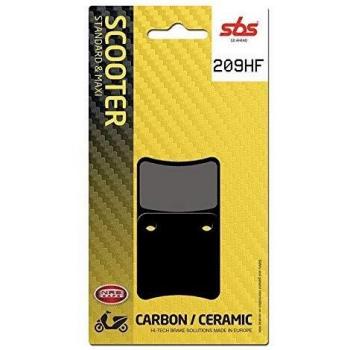 Pastillas de Freno Cerámicas SBS 209HF para Scooter - Delanteras y Traseras