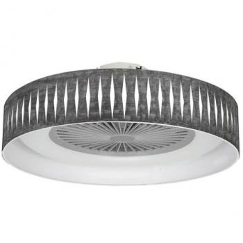 Ventilador de Techo LED FABRILAMP Piron 72W Madera Negra/Blanco 5 Aspas 8000lm