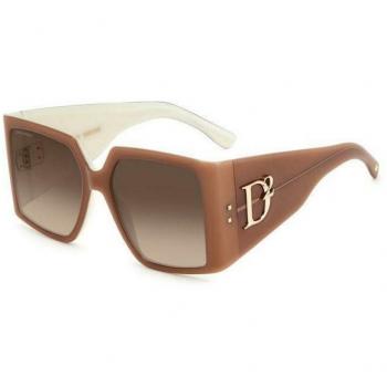 Gafas de Sol Dsquared2 D2 0096/S - Beige Nude/Con Sombra Marrón - Cuadradas - Plástico
