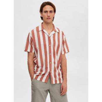 Camisa de hombre manga corta en calidad modal tencel Selected