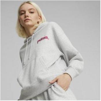 Sudadera con Capucha Puma Team TR Light gris claro rosa para mujer