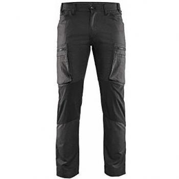 Pantalones de Trabajo Elásticos S.54 - Gris Oscuro/Negro - Blaklader