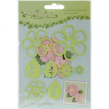 Ecstasy Crafts Lea'bilities Cut and Emboss Dies-Multi Die Flower Blossom Layers, Multicolor