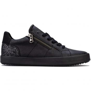 Geox Mujer Calzado Deportivo BLOMIEE, señora Zapatos de Cordones,Calzado,Zapato con Cordones,Calzado de Exterior,Ocio,Schwarz,37 EU / 4 UK