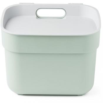 Cubo de Basura Manual Ready to Collect 5L Verde con Soporte para Pared, 100% Reciclado