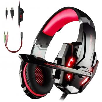Tsing Auriculares Cascos Gaming de Diadema Abiertos con Micrófono para Portátiles PS4 Móviles Tablet