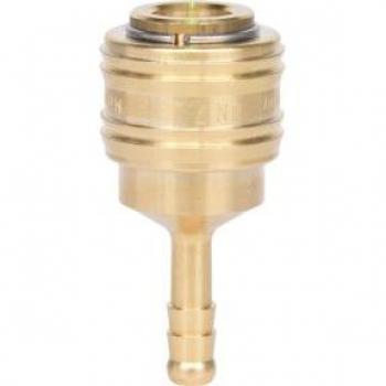 Unión distribuidora de aire comprimido KS Tools 515.3486, conector de latón Ø6mm