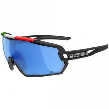 Salice 020 RWX NXT Photochromic Sunglasses with Spare Lens, Black/Blue, Unisex, Standard Size