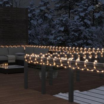 Tira de Luces LED 120 LEDs Cálido PVC 5 m Iluminación Multicolor, Blanco Frío y Blanco Cálido