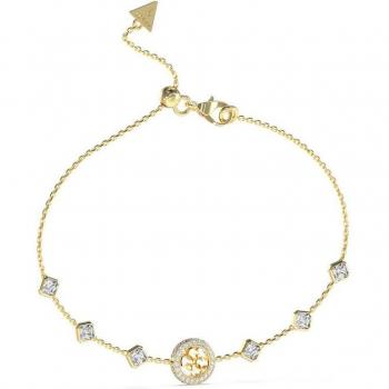 Pulsera 4G Crush de acero dorado con circonitas para mujer
