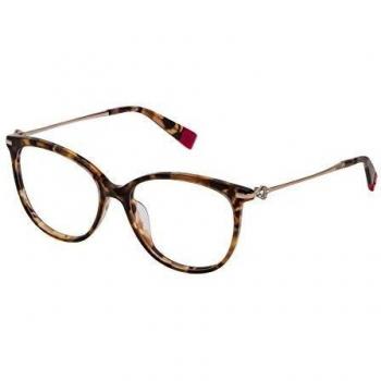 Furla Women's Brown Acetate and Metal Glasses Frame VFU186S5307D7 One Size