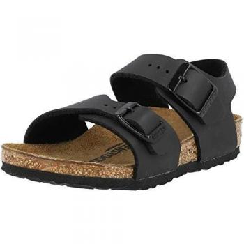 Sandalias de niño Birkenstock New York Bf de color negro con hebillas