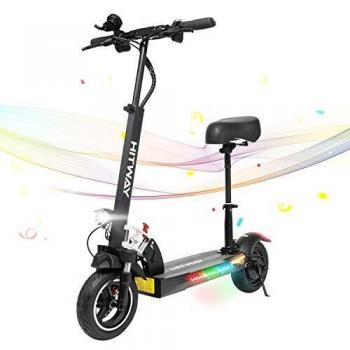 HITWAY Patinete eléctrico, 800 W, 45 km/h, 40 km, Scooter eléctrico Plegable con Pantalla LCD, batería de Iones de Litio de 10 Ah, para Adolescentes y Adultos