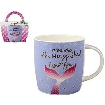 BigBuy Home S1124469 Taza 116397 Sirena, 340 ml
