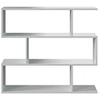 Estantería Baja Danerys Blanco Brillo - 0,97 x 1,10 x 0,24 m