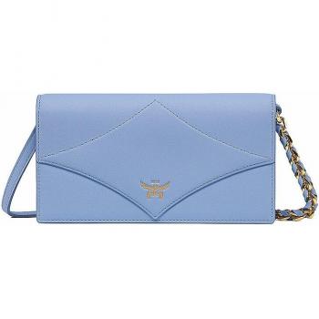 MCM Mini Diamond Leather Bag in Blue for Women