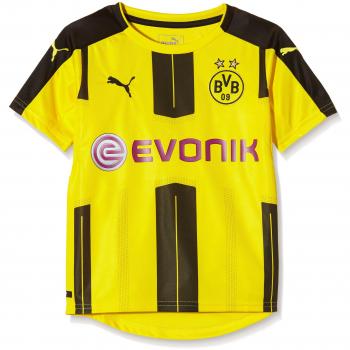 Puma – Camiseta para niño de BVB local, camiseta, color Cyber Yellow/Black, tamaño 8 años