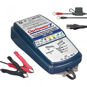 Optimate TecMate 7 Ampmatic, TM-254, Cargador-mantenedor con Modo de recuperación para baterías Selladas de 12 V y 10A en 9 Fases