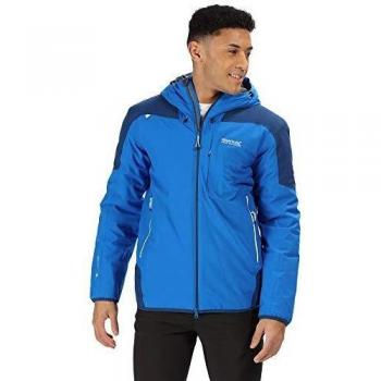 Regatta Langa - Chaqueta de senderismo impermeable y transpirable, con forro elástico, impermeable, color azul Oxford, Prussian, M