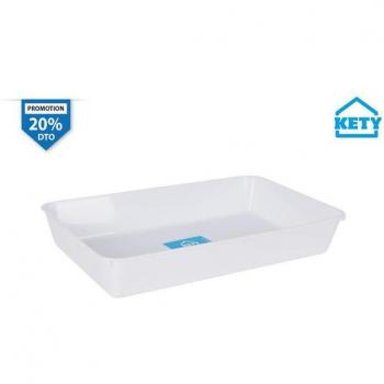 Cubeta Nevera L Blanca KETY - Resistente y Duradera - Versátil - Fácil de Limpiar