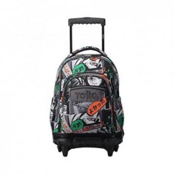 MOCHILA ESCOLAR CON RUEDAS TOTTO REGLONES GRANDE BOMPER COMIC