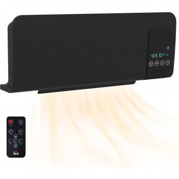 HOMCOM Calefactor Eléctrico de Pared 1000W/2000W con Pantalla LED, Control Remoto, Función de Oscilación, Temporizador y Protección contra Sobrecalentamiento 54