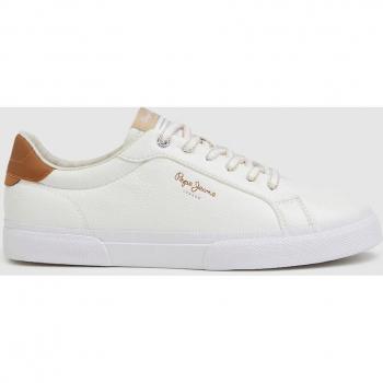 Pepe Jeans Women's Kenton Max Classic Sneakers White 40, Casual Lace-Up Cupsole