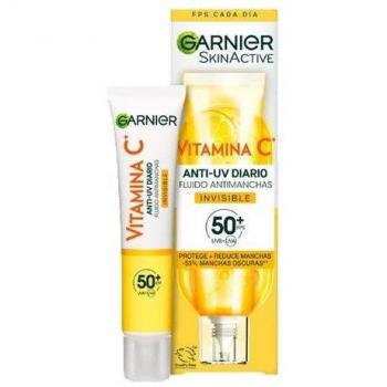 Garnier Skin Active Vitamin C UV Daily Fluid Anti-Dark Spots 40mL Invisible SPF50+