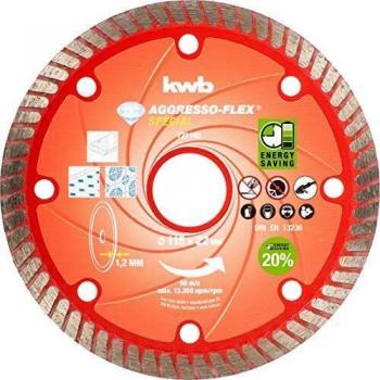 KWB 721140 Disco de Corte Diamante Fino, Profesional, 115 x 22 mm, Rojo, 115 mm