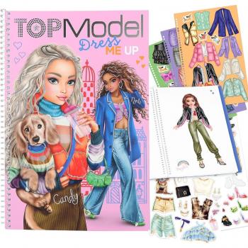 Cuaderno Dress Me Up Grande TOPModel para Crear Conjuntos de Moda en 21 Páginas
