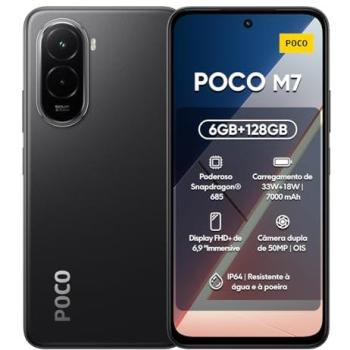 Smartphone POCO M7 Global 6GB/128GB, Snapdragon 685, Batería 7000mAh, Pantalla FHD+ de 6.9 144Hz, Cámara de 50MP, NFC