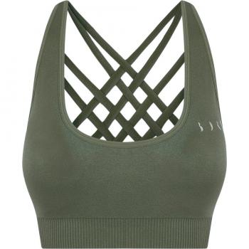 Born Living Yoga Top Deportivo Mujer Apamala Dark Olive S Sin Costuras