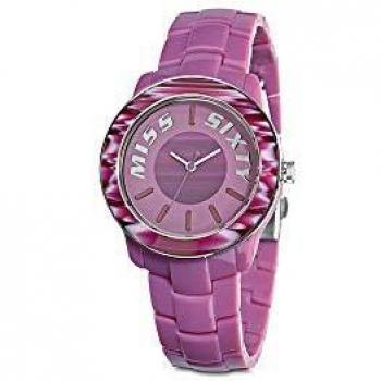 Miss Sixty R0753122502 Women's Quartz Watch with Resin Strap - Pink, 39mm