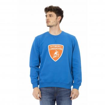 Automobili Lamborghini Blue Cotton Sweater - XL