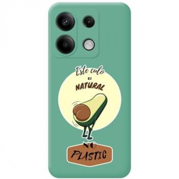 Funda Silicona Líquida Verde Diseño Culo Natural para Xiaomi Poco X6 5G